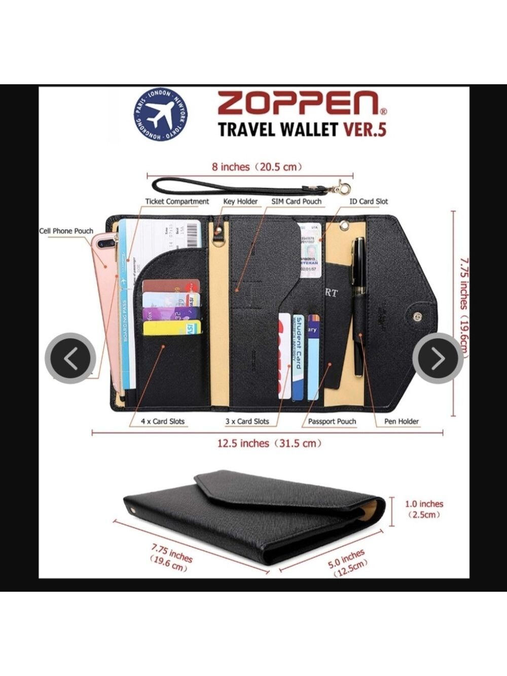Zoppen Travel wallet